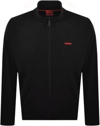 HUGO - Austin Waffle Sweatshirt - Lyst