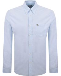 Lacoste - Woven Long Sleeved Shirt - Lyst