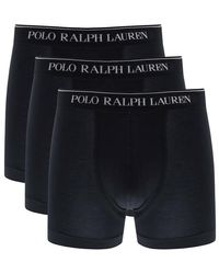 Ralph Lauren Underwear 3 Pack Boxer Shorts - Blue
