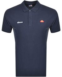 Details about   Ellesse Mens Polo Shirt Short Sleeve Navy Blue Logo Glorenza Slim Fit New 