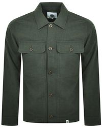 pretty green wool button up jacket