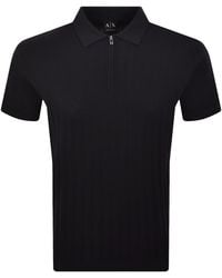 ARMANI EXCHANGE - Knit Polo Jumper - Lyst