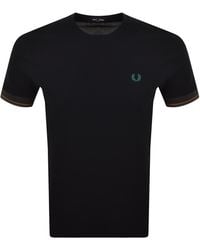 Fred Perry - Twin Tipped Cuff T Shirt - Lyst
