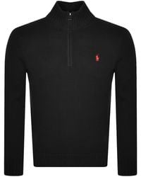 Ralph Lauren - Half Zip Knit Jumper - Lyst