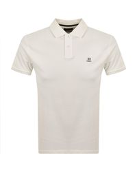 Hackett - Heritage Logo Polo T Shirt Off - Lyst