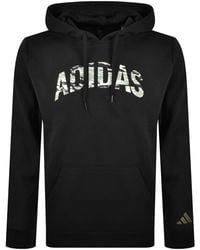 adidas - Camo Logo Hoodie - Lyst