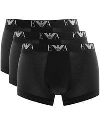 Armani - Emporio Underwear 3 Pack Trunks - Lyst