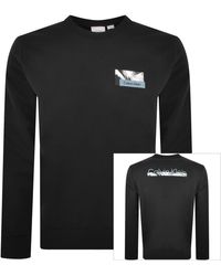 Calvin Klein - Back Logo Graphic Sweatshirt - Lyst