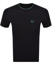Fred Perry - Pocket Detail Pique T Shirt - Lyst