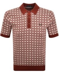 Fred Perry - Knit Polo Shirt - Lyst