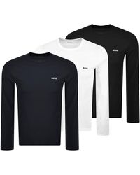 BOSS BUSINESS - Boss 3 Pack Long Sleeve T Shirts - Lyst