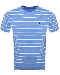 Ralph Lauren - Stripe Logo T Shirt - Lyst