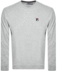 Fila Boulogne Sweatshirt in Grey Grey gym and workout clothes Sweatshirts Womens Mens Clothing Mens Activewear 