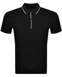 ARMANI EXCHANGE - Short Sleeved Polo T Shirt - Lyst
