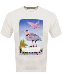 Heron Preston - Censored Heron Logo T Shirt Off Whit - Lyst