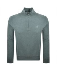 Ralph Lauren - Half Zip Knit Jumper - Lyst
