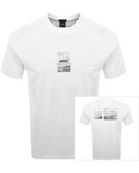 BOSS - Boss Tee Photoprint T Shirt - Lyst