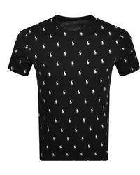 Ralph Lauren - Logo All Over Print T Shirt - Lyst