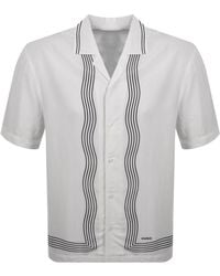 HUGO - Exolino Relaxed Fit Striped Shirt - Lyst