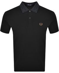 Fred Perry - Tartan Collar Polo T Shirt - Lyst