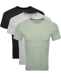 Lacoste - Slim Fit 3 Pack T Shirts - Lyst