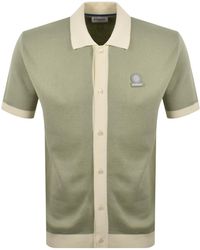 Sandbanks - Full Button Polo T Shirt - Lyst