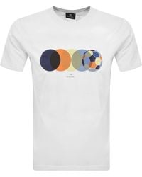 Paul Smith - Football Graphic T Shirt - Lyst