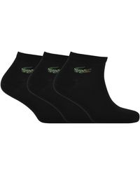 Lacoste - 3 Pack Ankle Socks - Lyst