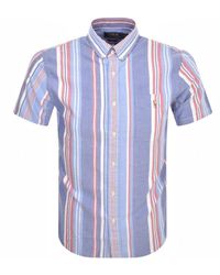 Ralph Lauren - Stripe Short Sleeve Shirt - Lyst