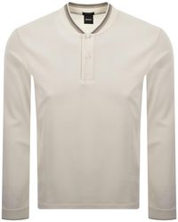 BOSS BUSINESS - Boss Plyer 18 Long Sleeved Polo T Shirt - Lyst