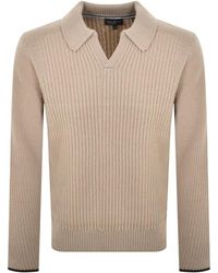 Ted Baker - Ademy Knit Polo Jumper - Lyst
