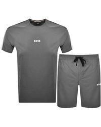 BOSS BUSINESS - Boss Balance T Shirt And Short Set - Lyst