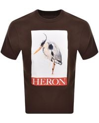 Heron Preston - Bird Painted Logo T Shirt - Lyst