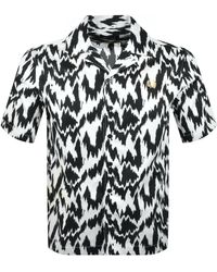 Fred Perry - Animal Print Revere Shirt Off - Lyst