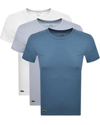 Lacoste - Slim Fit 3 Pack T Shirts - Lyst