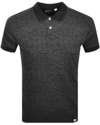 Pretty Green - Paisley Polo T Shirt - Lyst