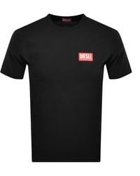 DIESEL - T Box Lab Logo T Shirt - Lyst