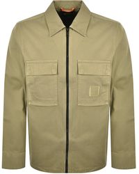 BOSS - Boss Lovel Full Zip Overshirt - Lyst