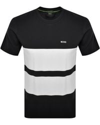 BOSS - Boss Stripe Zone Pique T Shirt - Lyst