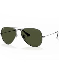 Ray-Ban - Ray Ban 3025 Aviator Sunglasses Gunmetal - Lyst