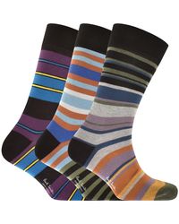 Paul Smith - Gift Set 3 Pack Stripe Socks - Lyst