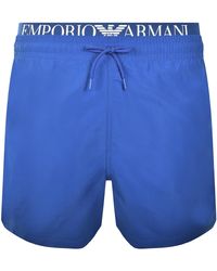Armani - Emporio Boxer Swim Shorts - Lyst