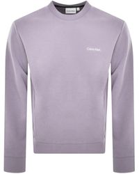 Calvin Klein - Logo Crew Neck Sweatshirt - Lyst