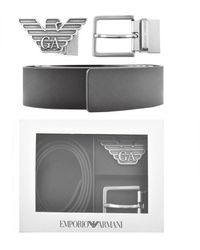 Armani - Emporio Reversible Belt Gift Set - Lyst