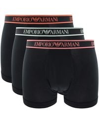 Armani - Emporio Underwear 3 Pack Trunks - Lyst