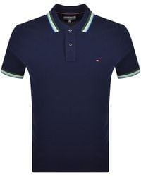 Tommy Hilfiger - Contrast Collar Polo T Shirt - Lyst
