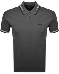 BOSS - Boss Paul Polo T Shirt Open - Lyst