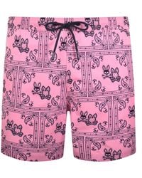 Psycho Bunny - Luke Swim Shorts Begonia - Lyst