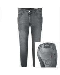 Replay - Anbass Slim Fit Mid Wash Jeans - Lyst