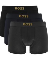 BOSS BUSINESS - Boss Underwear 3 Pack Logo Trunks - Lyst